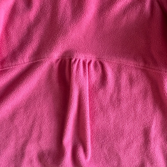 Columbia Pink Fleece Quarter Zip Lightweight Pullover Jacket Girls Youth S (7/8) - Picture 8 of 10